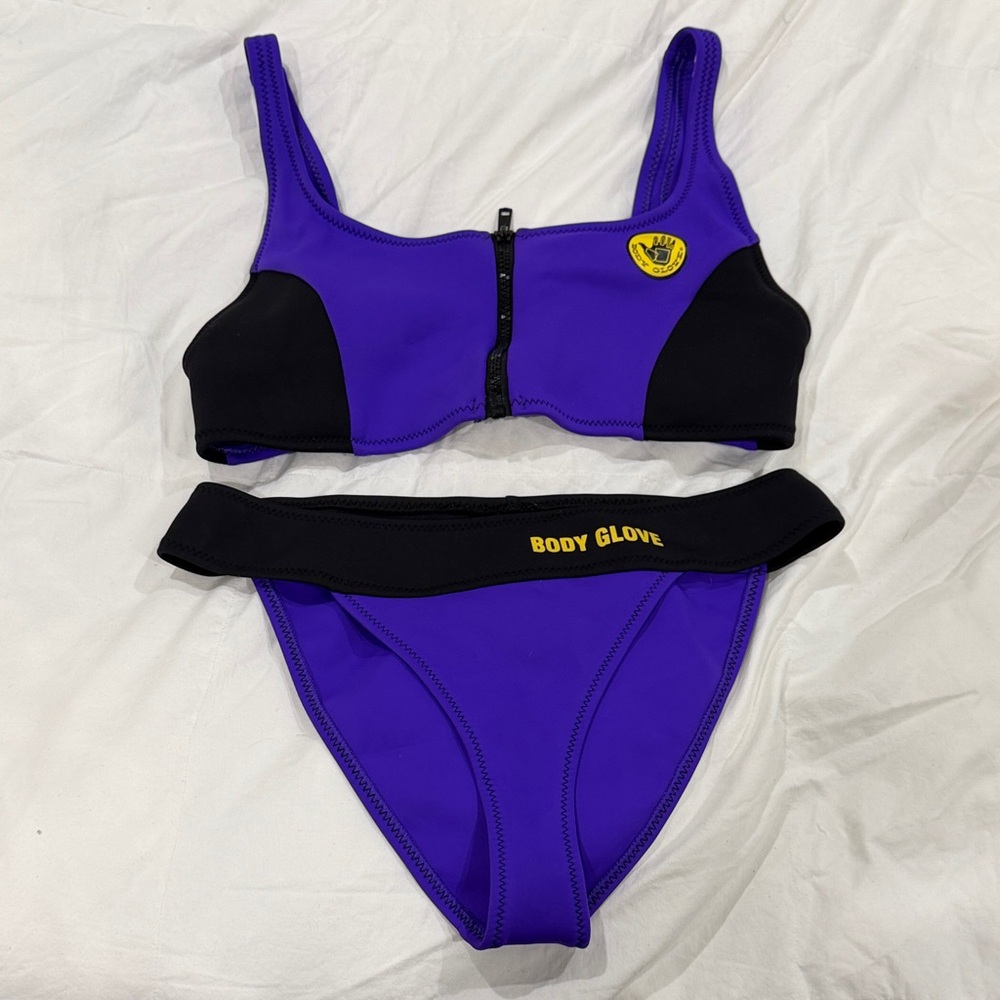 Body Glove Vibrant Purple and Black Bikini